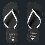 teenslippers - Heart Fab Maid of Honor<br><div class="desc">teenslippers voor de leden van uw Bridal Partij! Eenvoudig aan te passen,  verander de riemkleuren,  enige kleuren,  voeg tekst of andere afbeeldingen toe!</div>