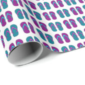 Teenslippers: Helder Wit . Cadeaupapier (Rol Hoek)