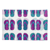 Teenslippers: Helder Wit . Kussensloop (Achterkant)