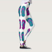 Teenslippers: Helder Wit . Leggings (Rechts)