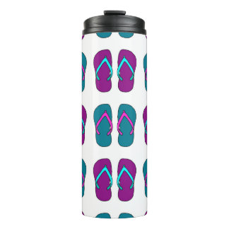 Teenslippers: Helder Wit . Thermosbeker