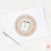 Teenslippers Hibiscus Beach Wedding Sticker (Envelop)