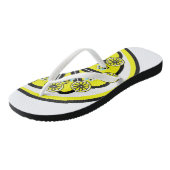 Teenslippers hommel citroen (Schuin)