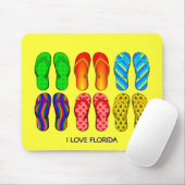 Teenslippers, "I Love Florida" Muismat (Met muis)