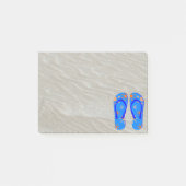 teenslippers in de zand post-it® notes (Voorkant)