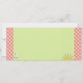 teenslippers in een Row-uitnodiging Kaart (Achterkant)