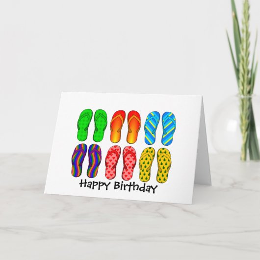 Teenslippers Kaart (Voorkant)