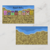 teenslippers kaart voor Ocean Visitekaartje (Voorkant / Achterkant)