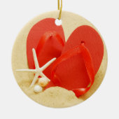Teenslippers Keramisch Ornament (Voorkant)