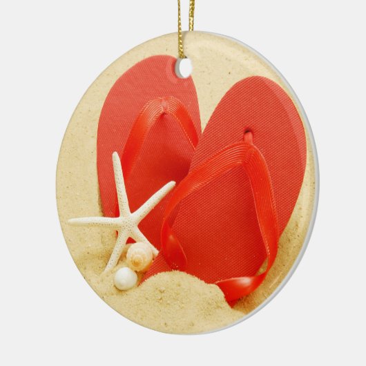 Teenslippers Keramisch Ornament (Links)