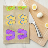 teenslippers keukenhanddoek (Quarter Fold)