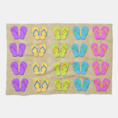 teenslippers keukenhanddoek (Horizontaal)