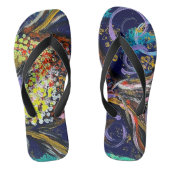 Teenslippers Kunst Abstract (Voetbed)
