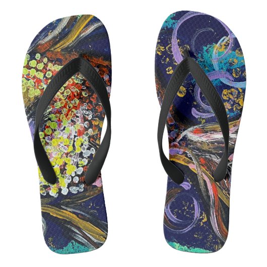 Teenslippers Kunst Abstract (Voetbed)