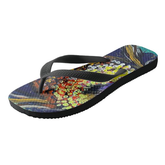 Teenslippers Kunst Abstract (Schuin)