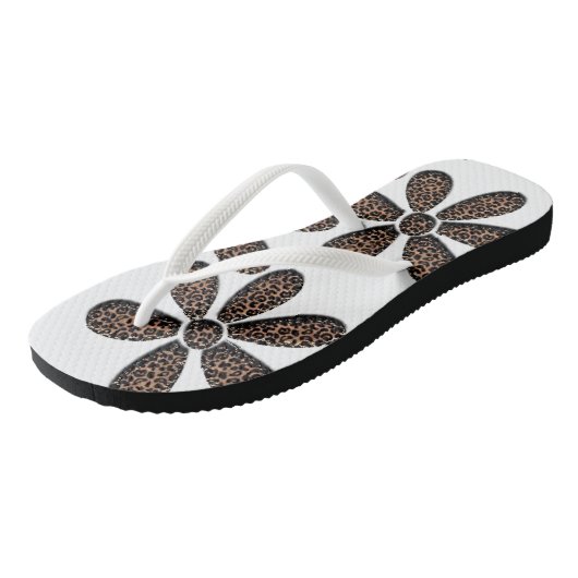 Teenslippers Leopard (Schuin)