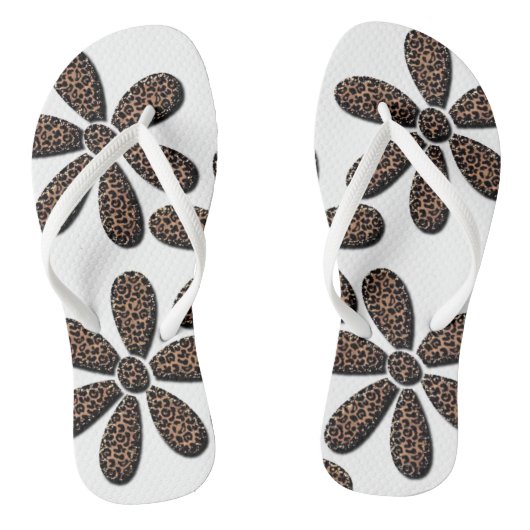 Teenslippers Leopard (Voetbed)