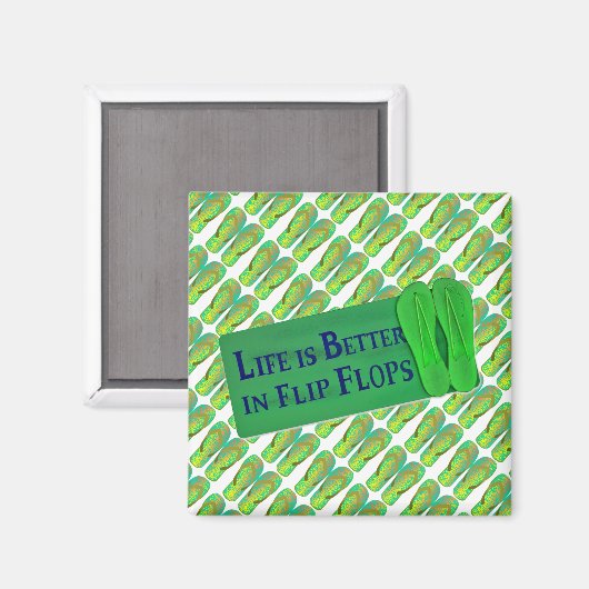 Teenslippers Magneet (Voorkant / Achterkant)