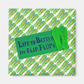 Teenslippers Magneet (Voorkant)