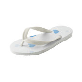 teenslippers met blauwe harten (Schuin)