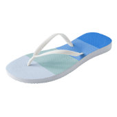 Teenslippers met blauwe strepen (Schuin)
