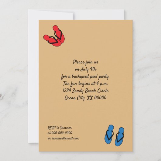 Teenslippers met de kleuropslag kaart (Voorkant)