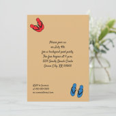 Teenslippers met de kleuropslag kaart (Staand voorkant)