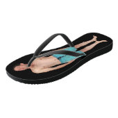 teenslippers met een kleine jongen (Schuin)