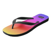Teenslippers met een ontwerp voor verloopregenboog (Schuin)