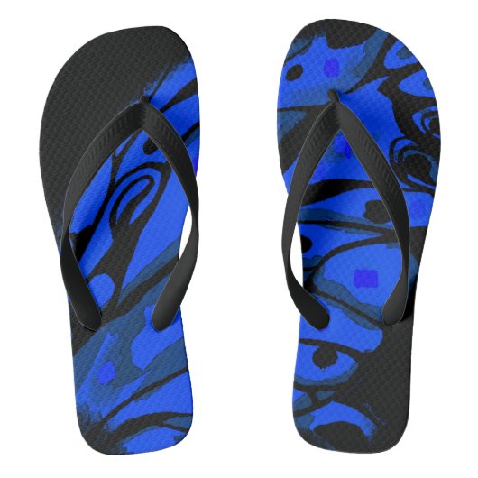 Teenslippers met een vettige vlinder (Voetbed)