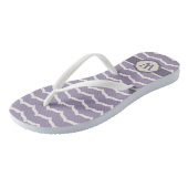 Teenslippers met florerende zigzag (Schuin)