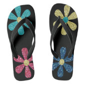 teenslippers met glitterbloem voor vrouwen (Voetbed)