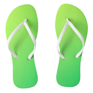 Teenslippers met groen scherm