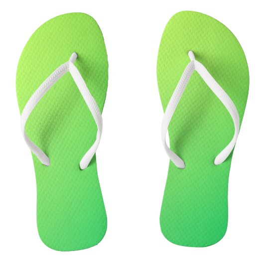 Teenslippers met groen scherm (Voetbed)