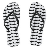 Teenslippers met kleine platenmafbeeldjes (Voetbed)