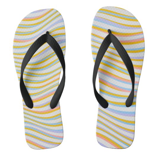 Teenslippers met kleurenstrips (Voetbed)