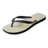 Teenslippers met kleurenstrips (Schuin)