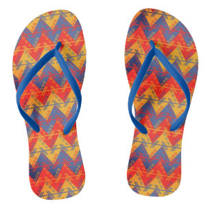 Teenslippers met kleurrijk aztec-patroon