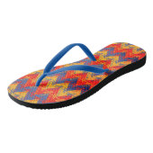 Teenslippers met kleurrijk aztec-patroon (Schuin)