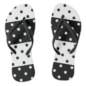 Teenslippers met monochrome poladots (Voetbed)