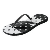 Teenslippers met monochrome poladots (Schuin)