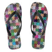 Teenslippers met puzzelstukjes (Voetbed)