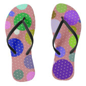Teenslippers met Stippen en meer Stippen (Voetbed)