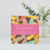 Teenslippers met zomerkleurige kleuren kaart (Staand voorkant)