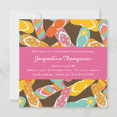 Teenslippers met zomerkleurige kleuren kaart (Voorkant)