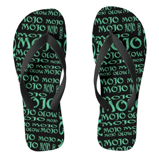 Teenslippers met zwarte bovenzijde van Mojo (Voetbed)