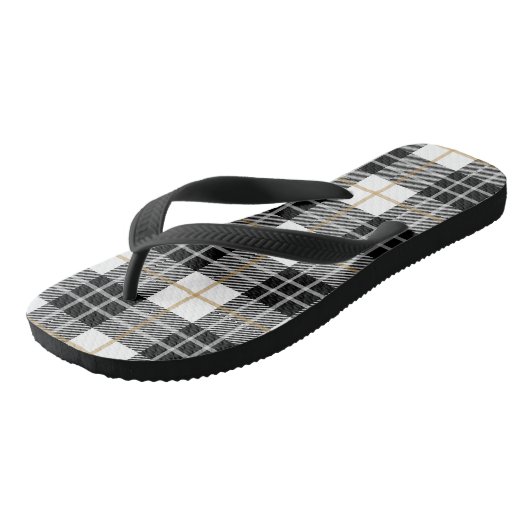 Teenslippers met zwarte en witte spelden (Schuin)