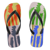 teenslippers Multigekleurd gitaarontwerp (Voetbed)