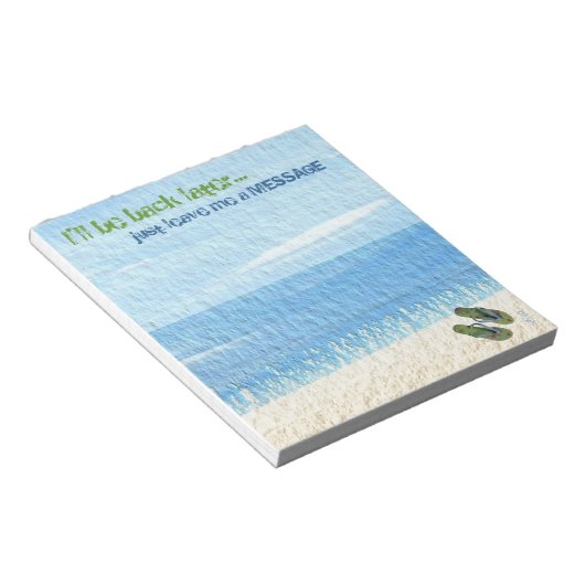 Teenslippers Notitieblok (Schuin)