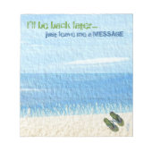 Teenslippers Notitieblok (Voorkant)